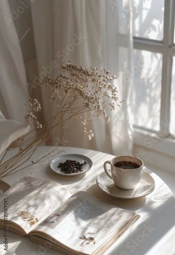 A Cup of Coffee on a Table