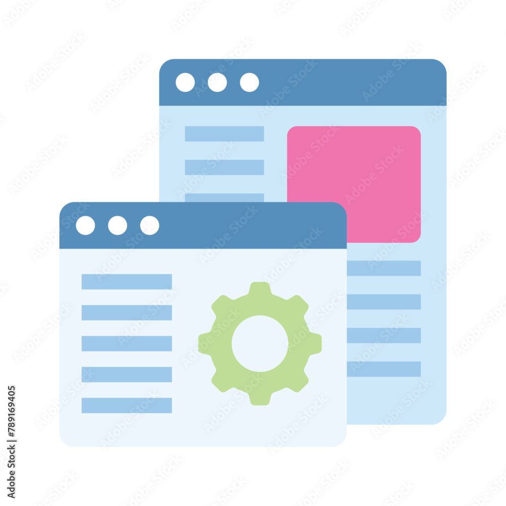 An icon of web development in trendy style, premium vector An icon of web development in trendy style, premium vector