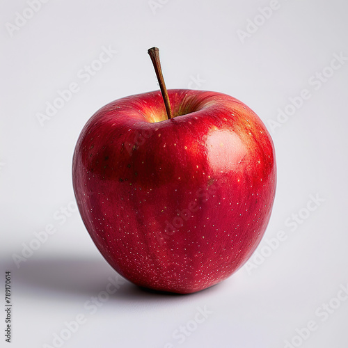 an apple on isolated transparent background