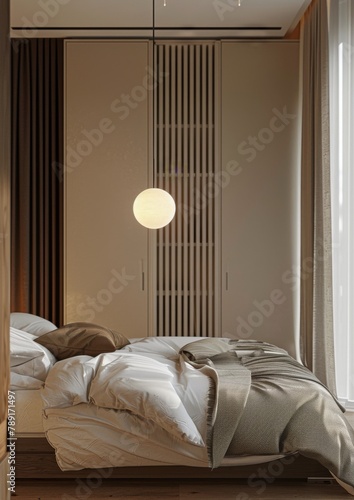 Bed Beside Window in Bedroom