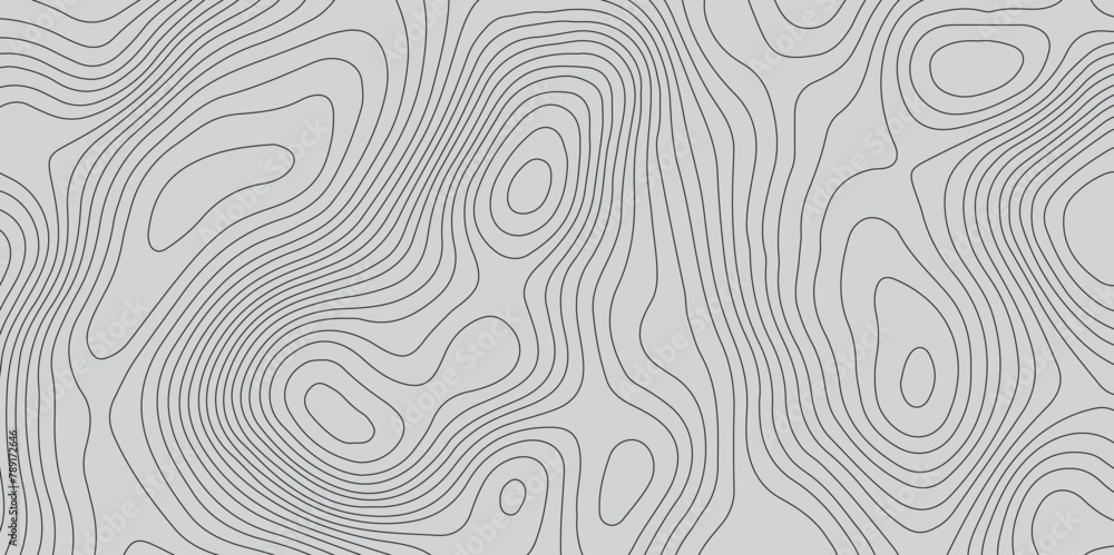 Abstract gray topography contour map background design .geometric black wave curve lines texture .abstract topographic map with wave line pattern . Abstract gray topography contour map background design .geometric black wave curve lines texture .abstract topographic map with wave line pattern .