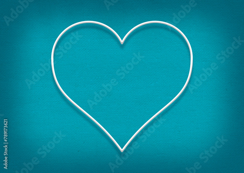 ワイヤーフレームで表現したハートの背景