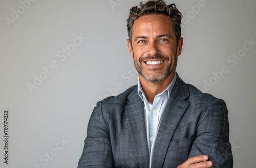 Smiling Man With Crossed Arms