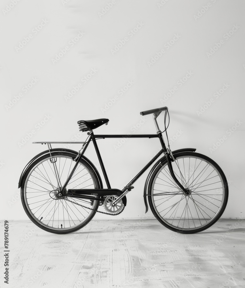 Vintage Bicycle in Black and White