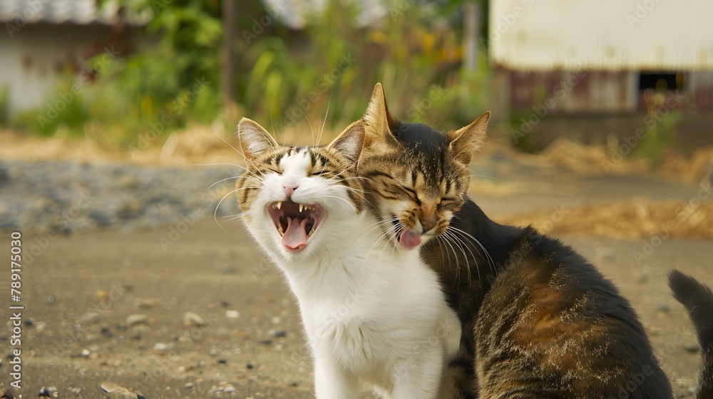 Mischievous Kitties Entangled in Laugh-Out-Loud Antics, Promising Endless Chuckles and Belly Laughs Mischievous Kitties Entangled in Laugh-Out-Loud Antics, Promising Endless Chuckles and Belly Laughs