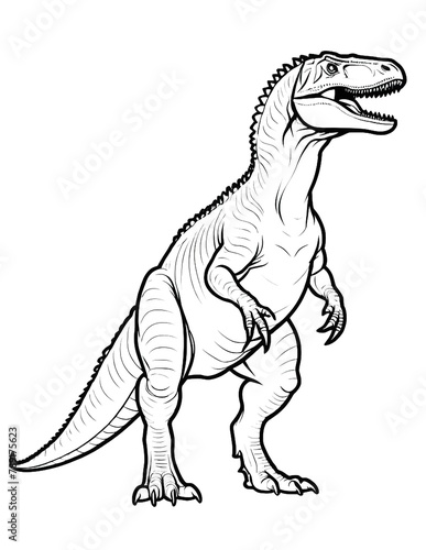 Allosaurus Dinosaur Printable Coloring