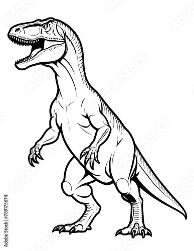 Allosaurus Dinosaur Coloring Pages