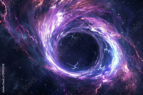 3D plasma and power interaction at the edge of a black hole, vivid cosmic phenomenon © nameera_hasan