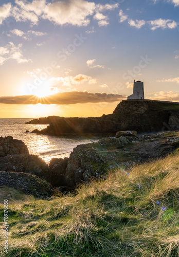 Sunset on llandwyn Island Anglesey photo