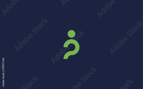 letter p with people logo icon design vector design template inspiration