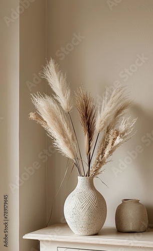 White Vase on White Dresser