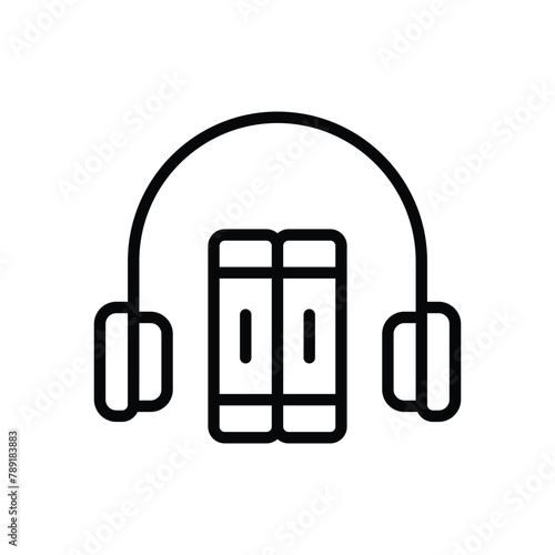 Audiobook vector icon