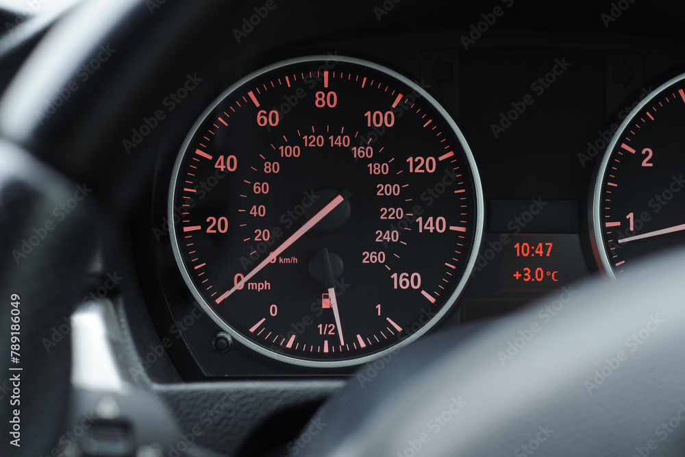 German Sports Car Speedometer Cluster