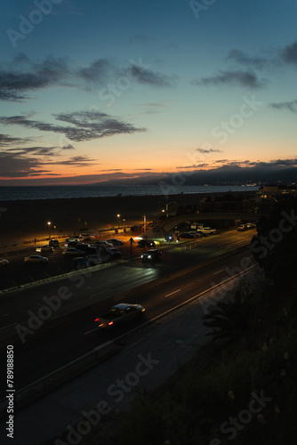 Beatiful sunset colors in the sky of Santa Monica beach, California © Stefano Dosselli