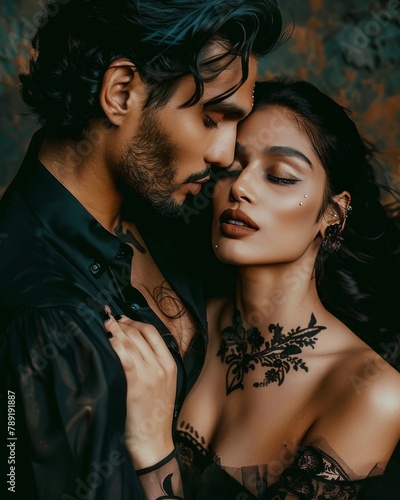 Man and Woman Standing Together