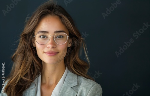 Woman Wearing Glasses and White Jacket