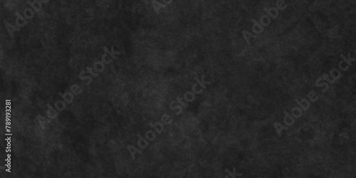 Dark black wall grunge textured concrete backdrop background. Panorama dark grey black slate gradient background or texture. Vector black concrete texture. Stone wall background.