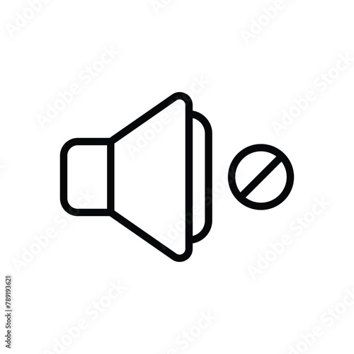 Mute vector icon
