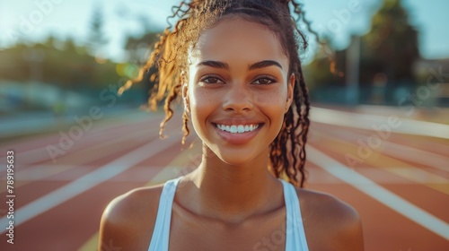 Woman With Dreadlocks Smiling at the Camera