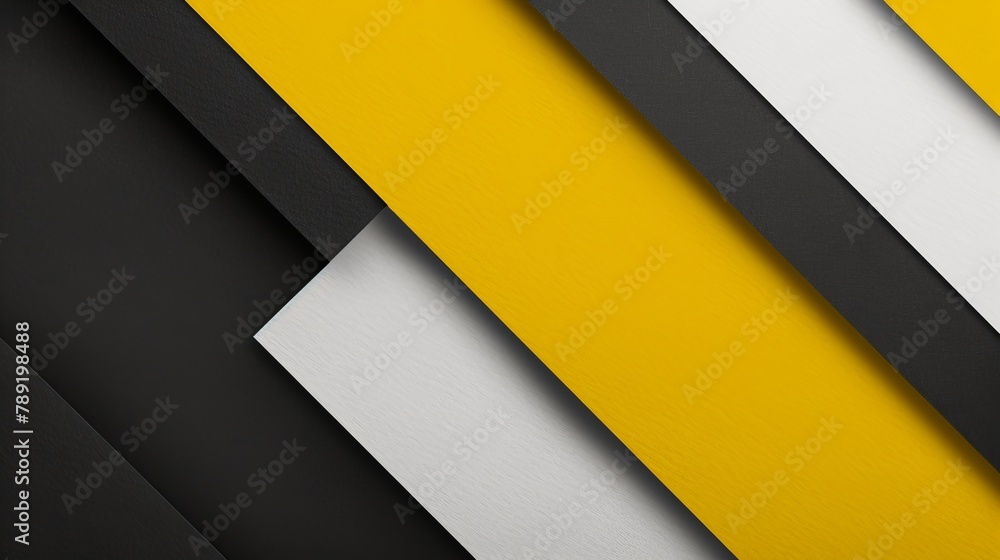 A minimalist geometric background with bold yellow and black diagonal stripes, intersecting a clean white space for a striking visual contrast. A minimalist geometric background with bold yellow and black diagonal stripes, intersecting a clean white space for a striking visual contrast.