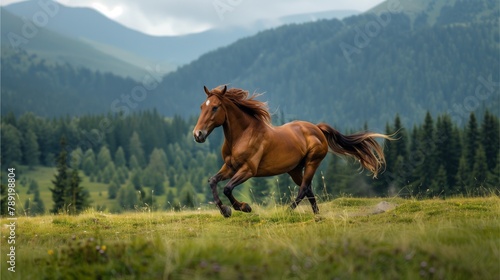 horse on the meadow © Nuntapuk