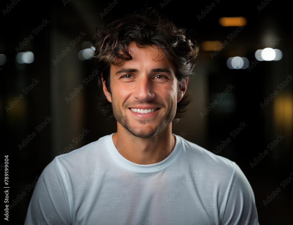 Smiling young man with perfect white teeth Smiling young man with perfect white teeth