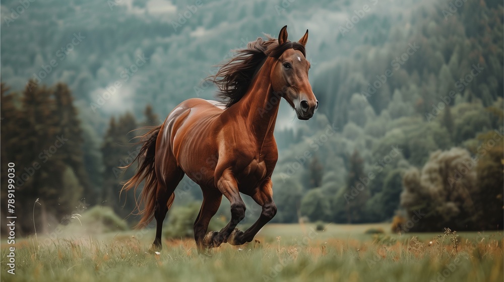 horse in the meadow horse in the meadow