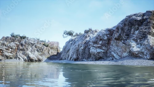 Wallpaper Mural Landscape of Ocean and rocky cliff Torontodigital.ca