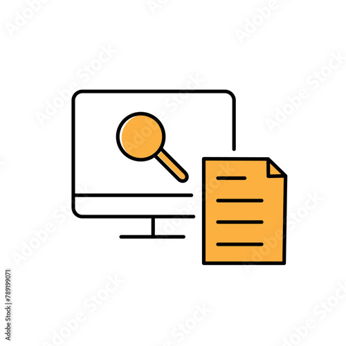 Continuous Monitoring Continuous Improvement Vector Icon Design