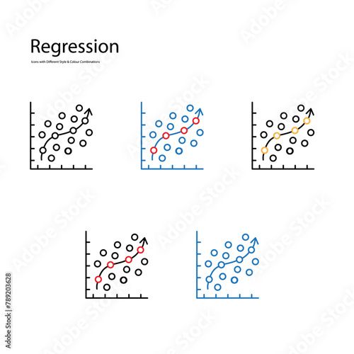 Regression Analysis Vector Icon Design
