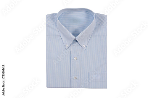 Men's striped shirts blue colors. Isolated on a white background