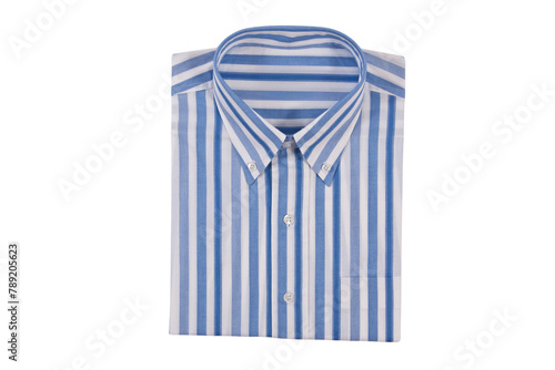  Mens Shirt with stripes isolated on white background