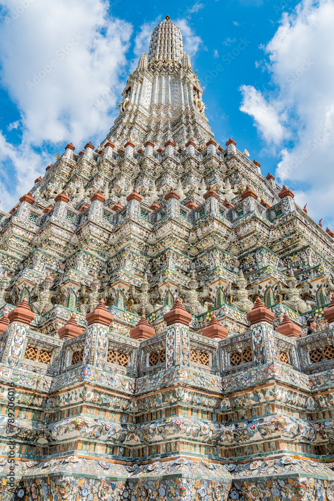 Wat Arun, Bangkok, Thailand, Magnificent architecture and temples of Asia