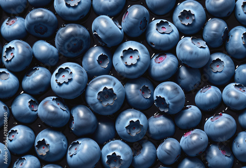blueberry in water splash