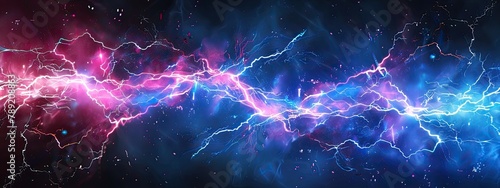 Electric Burst, Abstract Zap Explosion Background