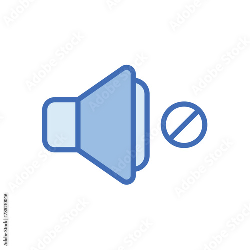 Mute vector icon