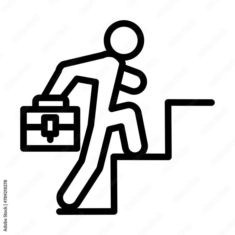 Professional Development Vector Line Icon Design Professional Development Vector Line Icon Design
