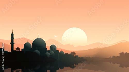 Middle Eastern Cityscape Silhouette 2 © ZEKINDIGITAL