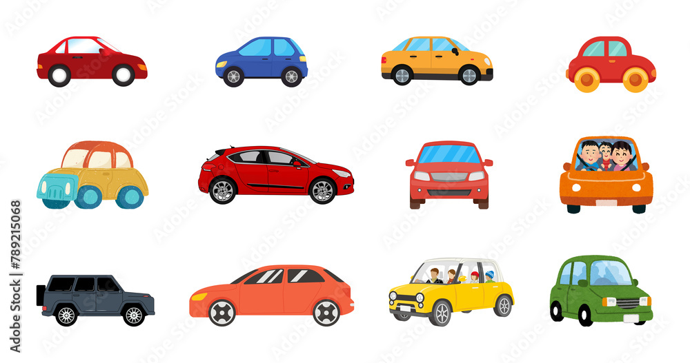 Car Illustration with isolated background