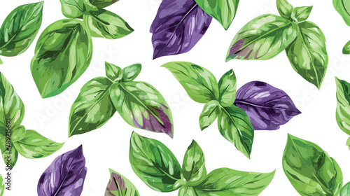 Gorgeous botanical seamless pattern with green 