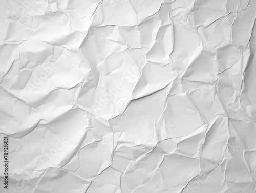 White Paper Texture background. Crumpled white paper abstract shape background with space paper for text 