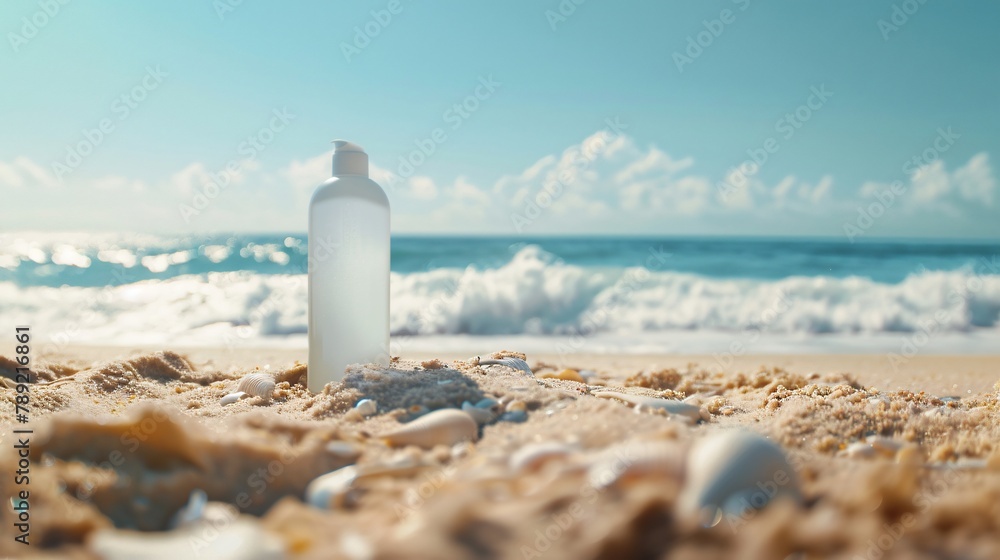 Advertisement Of A Summer Cream On The Shore Advertisement Of A Summer Cream On The Shore