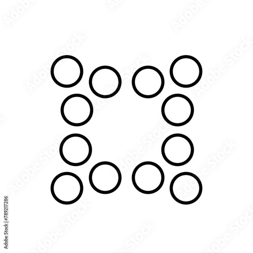 Clustering Analysis Vector Icon Design
