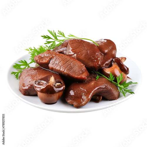 Fresh Roasted Pork Knuckle Eisbein Isolated On Transparent Background  photo