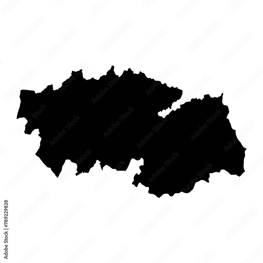 Obraz premium Map of the Province of Toledo, administrative division of Spain. Vector illustration.