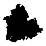 Map of the Province of Seville, administrative division of Spain. Vector illustration.