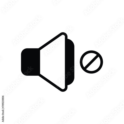 Mute vector icon