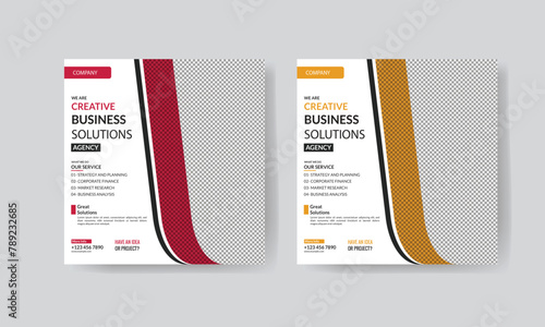 Social media template for your business
