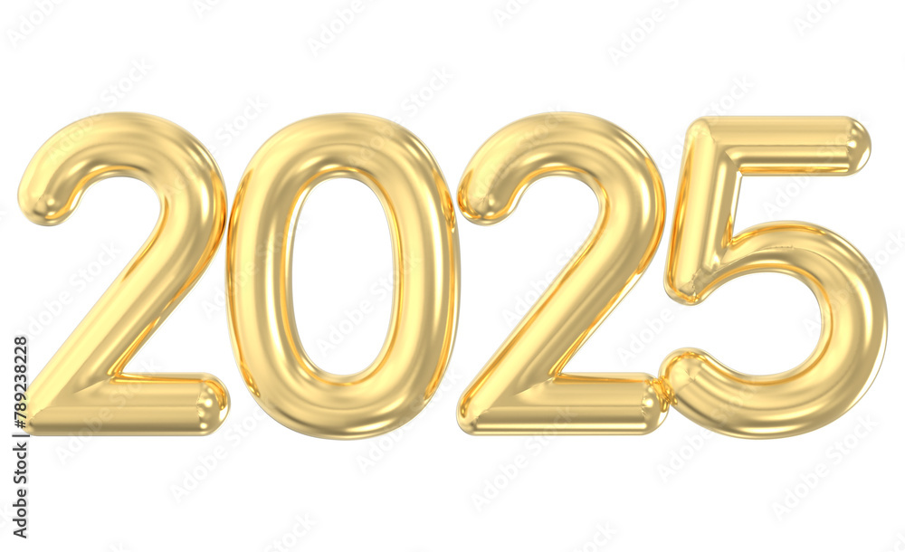 2025 Number 3D Render 2025 Number 3D Render