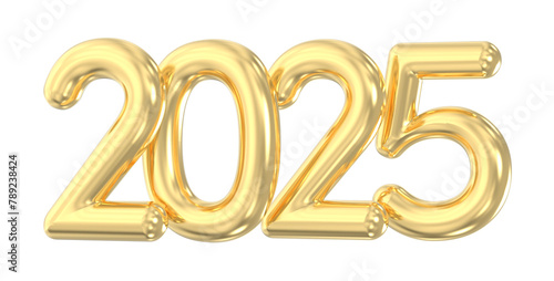 2025 Number 3D Render 